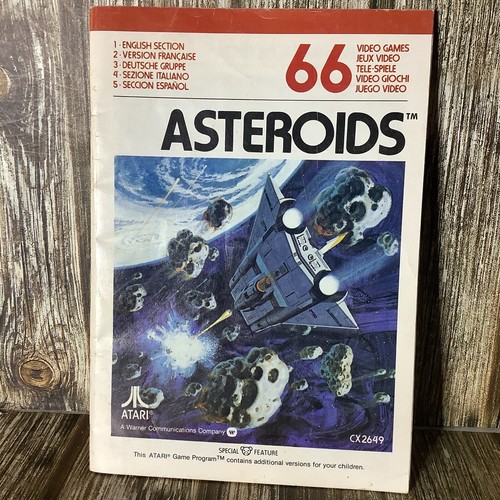 ASTEROIDS 66 -  GAME INSTRUCTIONS BOOKLET ATARI 2600 - Picture 1 of 2
