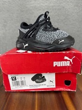 Puma Kids Pacer Future Slip On Unisex Size 5C Toddler Shoe Sneaker Black Grey