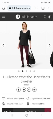 Lululemon What the Heart Wants Pullover - Neu mit Etikett - Medium - schwarz - Bild 2 von 9