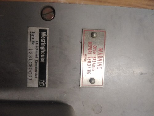 Westinghouse, interruttore aria tipo navy non testato, così com'è  - Foto 7 di 8