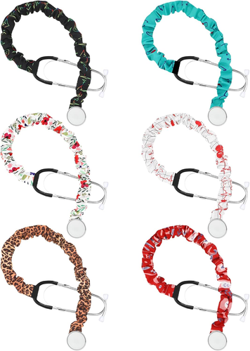 Cubierta de estetoscopio 6 piezas Scrunchie cubierta de tela elástica funda compatible con - Imagen 9 de 12