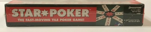 STAR POKER, The Fast-Moving Tile Poker Game, from Pressman, 1994 - Picture 3 of 3