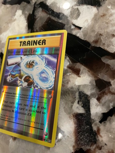 Pokemon XY Evolutions Trainer Blastoise Spirit Link Reverse Holo 73/108 Card NEW - Picture 3 of 5