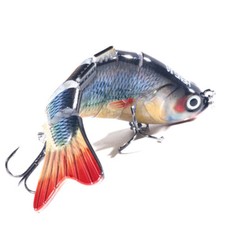 3.9in/10cm 18g 6-Joint Swimbait Lure Lifelike Colorful Hard Bait for Bass/Trout