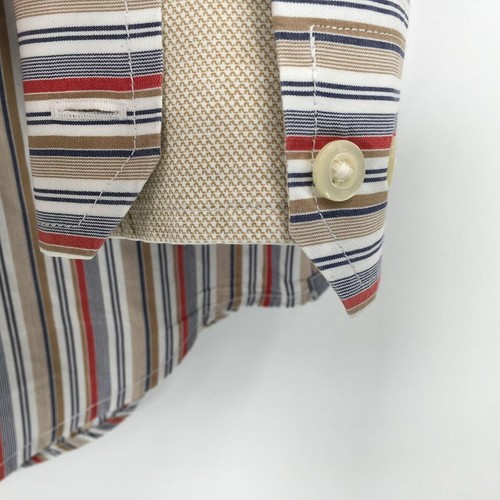 Banana Republic Dress Shirt Men's Medium Multicolor Striped Classic Fit - 第 5/6 張圖片