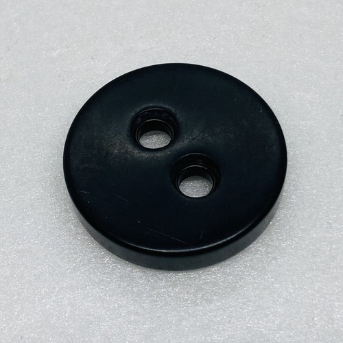 Vintage Wooden Black Big Button 33mm 2 Holes Jacket Coat Replacement Thick 22 - Picture 4 of 7