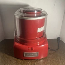 Red Cuisinart ICE-21 Frozen Yogurt-Ice Cream and Sorbet Maker--used a few times