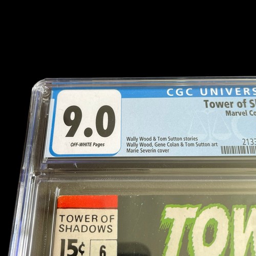Tower Of Shadows CGC 9.0 1970 OW/PGS RARE Rat Hole Cover Marvel Comics - Bild 3 von 6