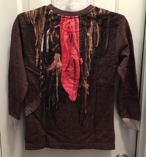 Disney WDW Pirate Shirt Long Sleeve Size XS-S Jack Sparrow Pirates Caribbean NEW - Picture 2 of 12