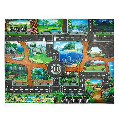 2021 Toy Baby Play Mat City Traffic Route Map Mat Carpet City Parking Lot New - Picture 16 of 26