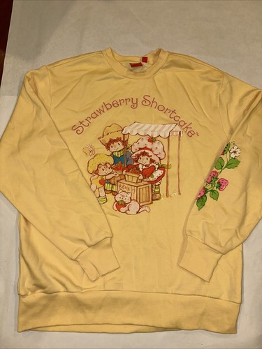 Strawberry Shortcake & Friends gelb gesticktes Logo Oversized Crew Sweatshirt - Bild 1 von 9