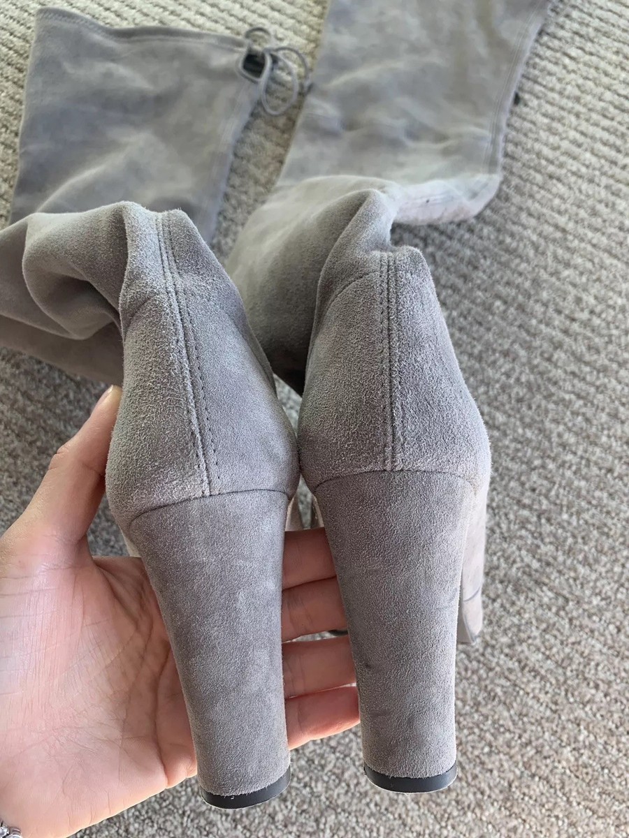 Stuart Weitzman 24AW ジャケット グレー系 STUART WEITZMAN Highland Grey Taupe Beige Suede Over The
