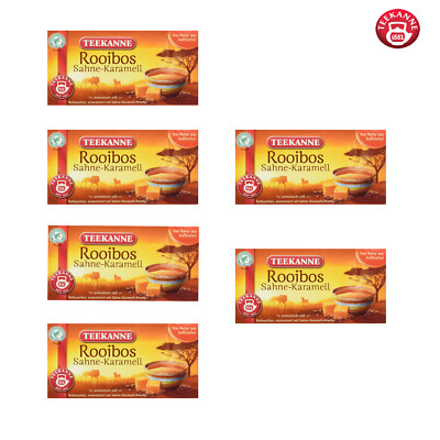 95 /Kg Teekanne Rooibos Sahne-Karamell, 6er Pack (6 x 35 g) Tee Tea Getränk