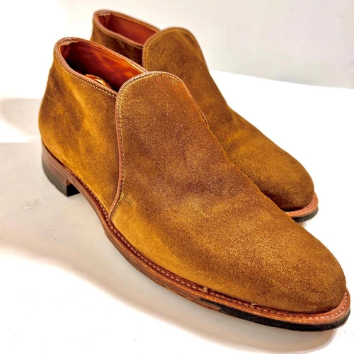 Alden D8702C Snuff Suede Chukka Slip-On Boot Sz 11 B/D EUC - LikeNewCondition