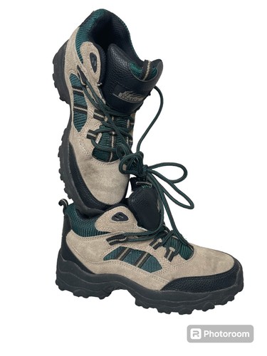 Women's Size 8 Itasca Belmont Hiking Boot Shoes Ankle Tan & Green