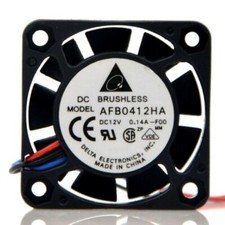 Delta AFB0412HA DC 12V 0.14A 4CM 4010 40x40x10MM two ball bearing cooling fan