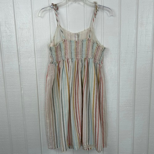 Gap Kids Striped Sleeveless Cotton Midi Sun Linen Dress Preppy Girls Size XL - Picture 6 of 7