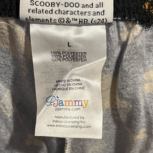 Scooby-Doo Ruh-Roh schwarz und hellbraun Allover-Druck Pyjama Lounge Hose PJammy - Bild 6 von 6