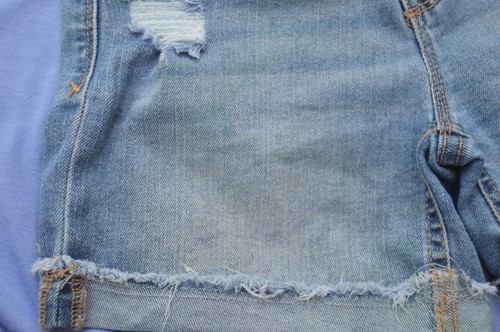 GUESS Kids Sz M(10-12) Blue Cold-Shoulder Top - Picture 5 of 5