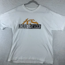 Vintage 90s Korbel Spiced T Shirt Men XL White Single Stitched 100% Cotton