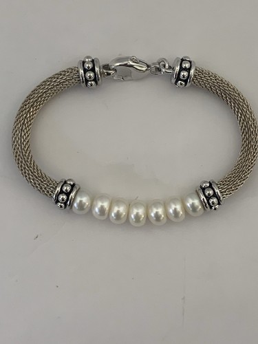 Armband Silber und Perlen