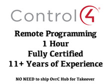 Certified Control4 Remote Programming - 1 Hour - Upgrade to OS 3.4 and X4
