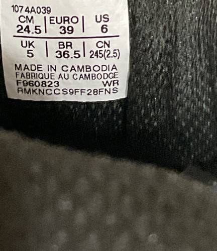 ASICS NWT Kids Upcourt 5 Grade School Shoes Sneakers Size 6 White/Black New - Imagen 7 de 9