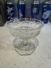 McKee Rock Crystal Clear 5” Jam Jelly Compote Footed Bowl  EAPG Depression Glass