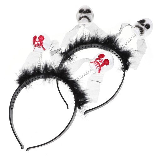 2 Pcs Ghost Headband Child Halloween Hairband Decorations Headpiece for Women - Imagen 2 de 12