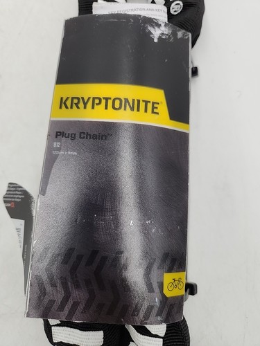 NEW Kryptonite 912 Plug-In Chain Lock 9mm 120cm Length Black Ring Lock - Picture 7 of 7
