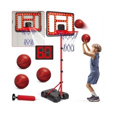 Kids Basketball Hoop Adjustable Height 3.5FT-6.2FT, Indoor Outdoor ... Fast Ship