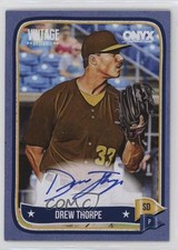 2024 Onyx Vintage Auto Blue Bordered 9/25 Drew Thorpe #VADRTH Auto 0j81