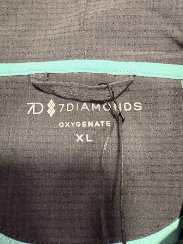7 Diamonds Oxygenate 1/4 Zip Windbreaker Pullover Lightweight Golf Size XL Gray - Picture 7 of 10