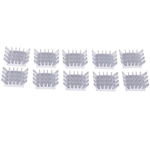10pcs Aluminium Heatsink Computer Cooler Radiator Heat sink For MotherbYUR1 _mo - Photo 2/12