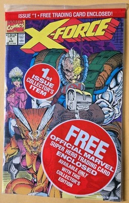 X-Force #1 NM (9.4) 6th App X-Force!Free Trading Card Included! Marvel Com 8/91