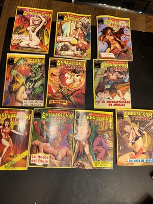 10 Comics SENSACIONAL DE TERROR Vintage 1985 Spanish Horror Comics