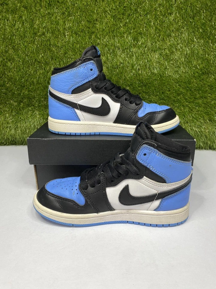 Air Jordan 1 Puntera UNC Retro Talla Alta 13c TD Niños Tenis Azul 2023 FD1412-400 Foto 2 de 4