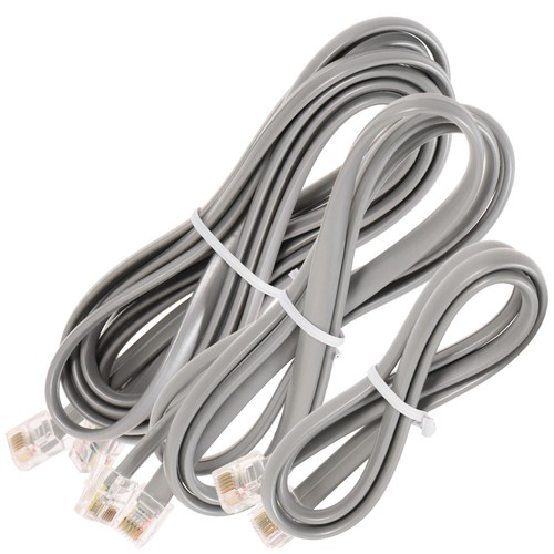 3 szt. Kabel telefoniczny Kryształowa głowica Przedłużacz telefonu do sieci stacjonarnej - Zdjęcie 12 z 12