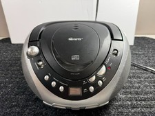 Memorex Portable CD Player MP8806, AM/FM Radio, AC 120V 60Hz  Black & Silver