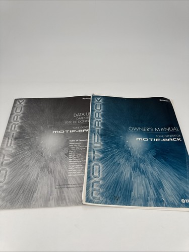 Yamaha Motiv Rack Tongenerator Bedienungsanleitung lose Seiten. Und Datenliste. - Bild 1 von 4