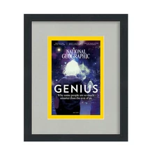 National Geographic Magazine Display Frame - Includes Acrylic, Backing, and Grey