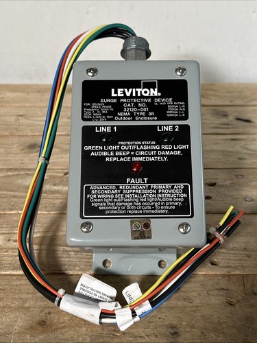NEU **ORIGINAL** LEVITON® 32120-001 Einphasen-Überspannungsschutz 120 / 240 Volt - Bild 1 von 5