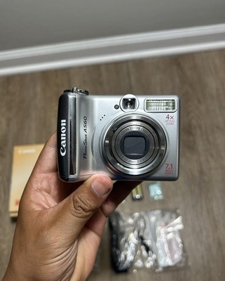 Canon PowerShot A560 7.1MP Digital Camera - Silver for sale