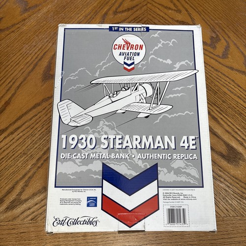 ERTL COLLECTIBLES 1930 STEARMAN 4E DIE CAST METAL BANK AUTHENIC REPLICA - Picture 7 of 15