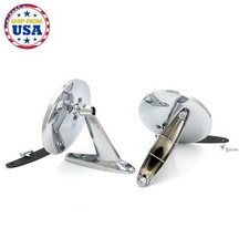Pair Chrome Door Or Fender Mirror New Set For Ford Falcon Futura Deluxe 1960-70