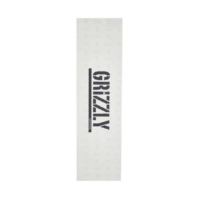 Grizzly Griptape ''Clear Stamp'' Skateboard Deck Grip Tape (Clear/Black) Griptape
