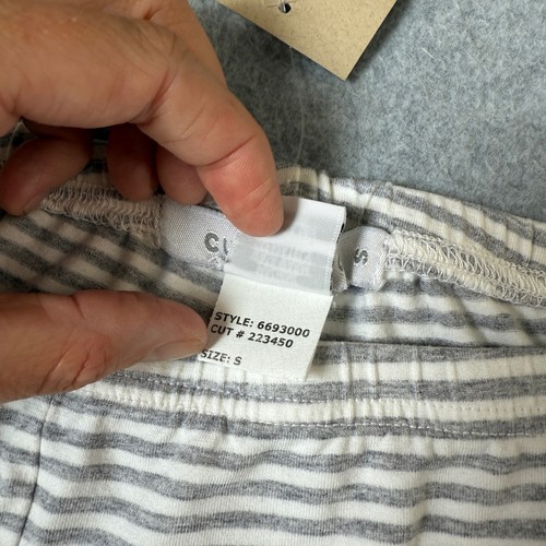Cut Loose Gray White Stripe Lounge Pants Comfort Everyday Leggings Sz Small NWT - Picture 7 of 10