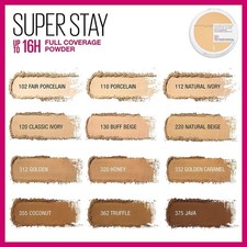 Base de maquillaje en polvo Maybelline Super Stay cobertura completa