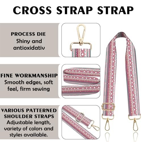Purse Strap Crossbody Shoulder Straps 1.5 inch Wide Replacement Adjustable for - Bild 3 von 7