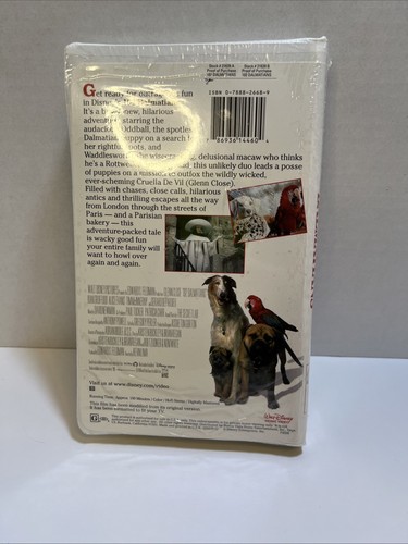 Vintage 102 Dalmatians 2001 VHS disney Childern classic movie New sealed - Picture 3 of 5